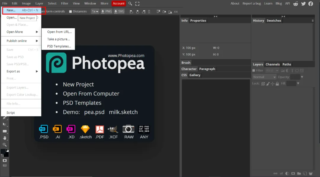 Hướng dẫn cách sử dụng Photoshop Online cho người mới