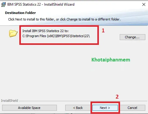 Chọn vị trí lưu tệp SPSS