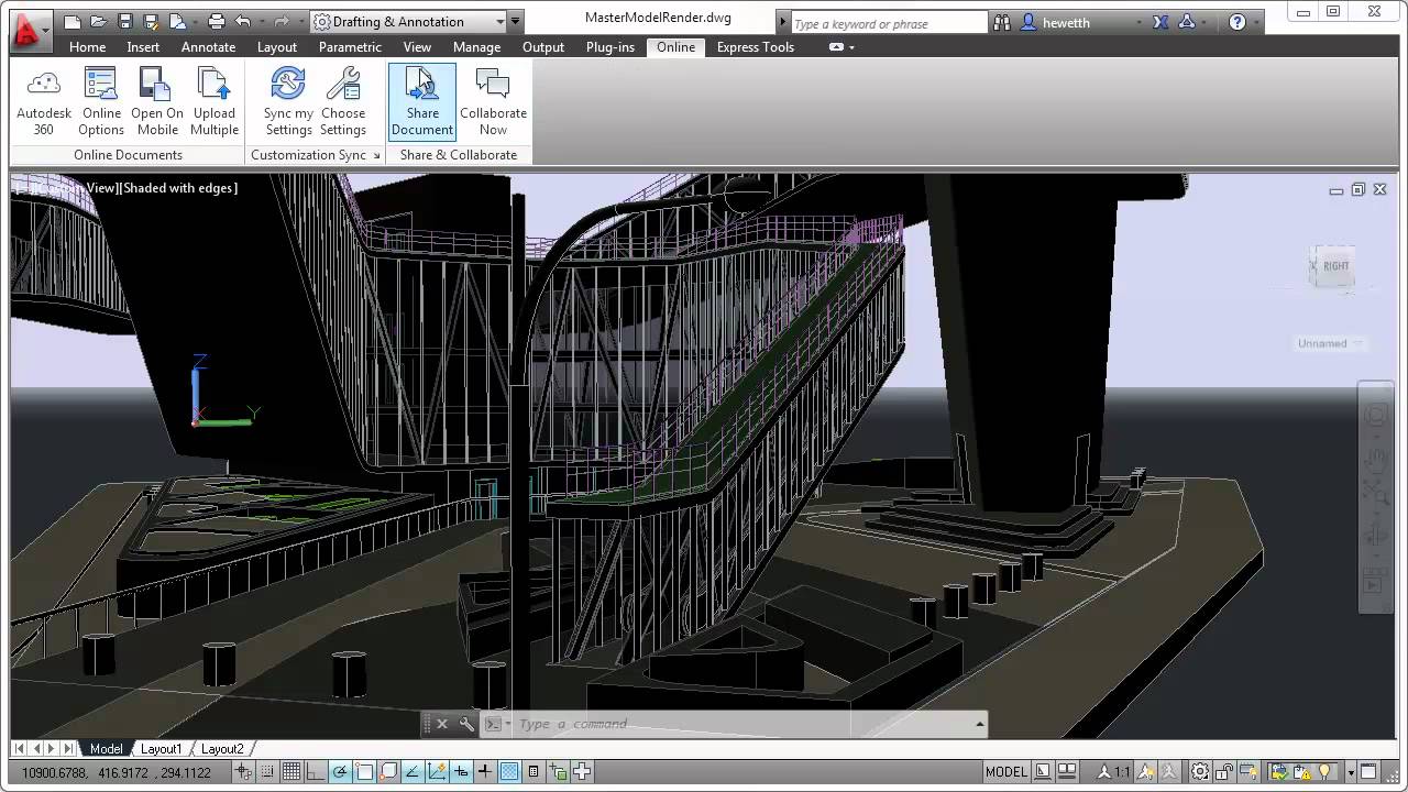 Tích hợp Autodesk 360 trong Autocad 2012