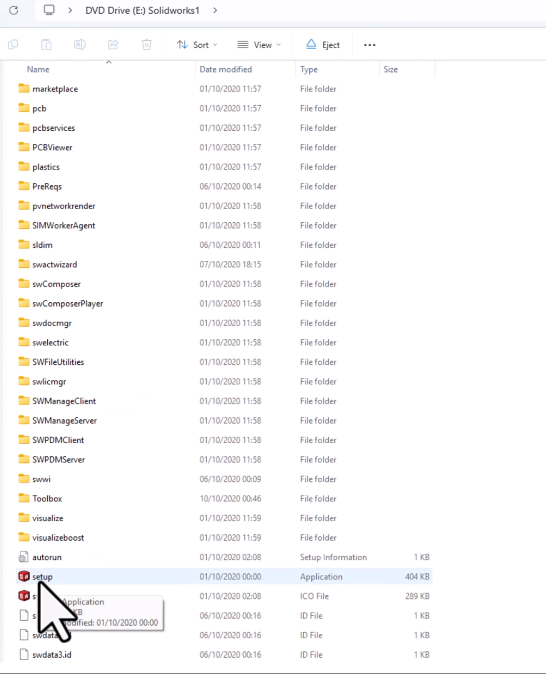 Bước 2: Chạy file cài đặt setup