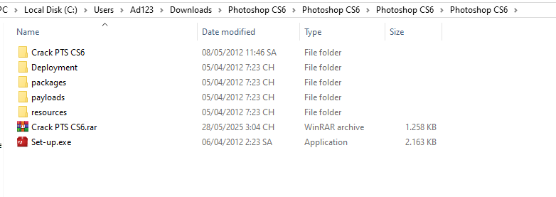 Link tải Photoshop CS6 miễn phí Full Crack, đã test thành công 7 Chạy file Setuo sau khi giải nén Photoshop CS6 thành công