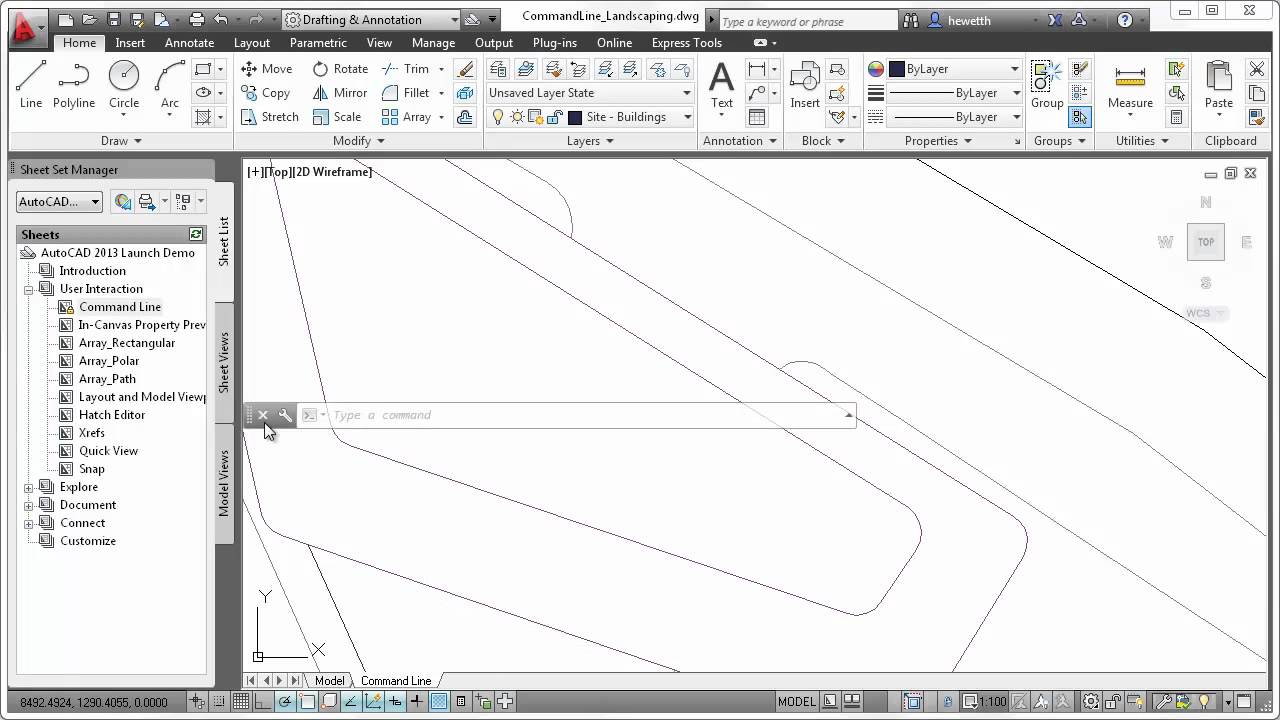 Giao diện AutoCAD 2013