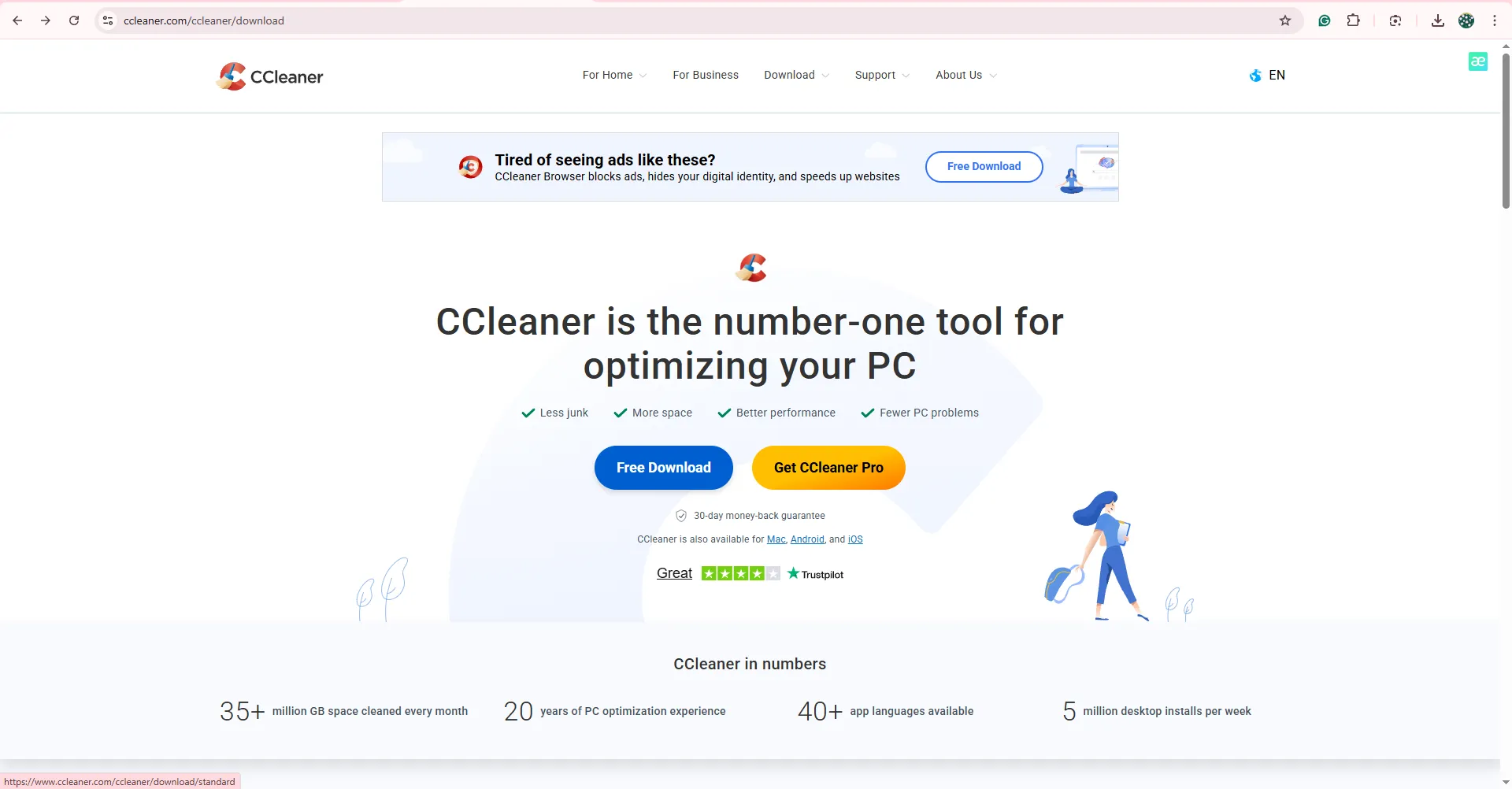Giao diện CCleaner