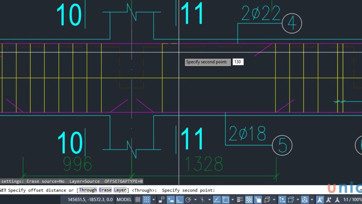 Lệnh Offset trong Autocad 2012