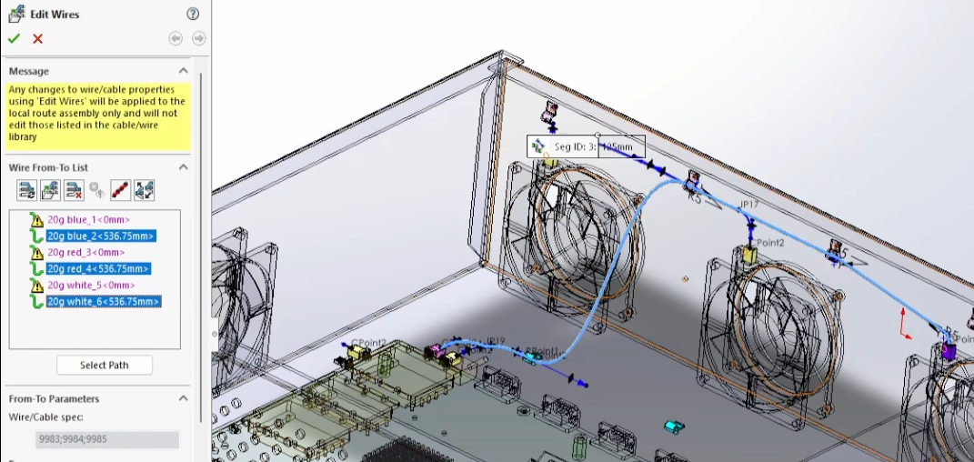 Tính năng mô phỏng điện và routing Solid Works 2019