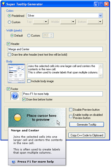 Link tải trọn bộ Office 2007 mới nhất bằng Google Drive 7 Super Tooltip trong Office 2007