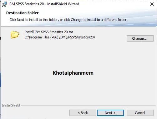 Tải SPSS 20 Full Miễn Phí Cùng Kho Tải Phần Mềm 6 Chọn đường dẫn để lưu file cài đặt SPSS 20