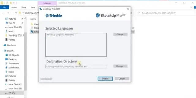 Chọn Install để cài đặt phần mềm