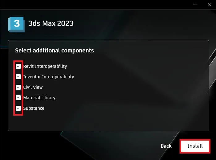 Hướng dẫn tải và crack 3DS Max 2023 cập nhật mới nhất 10 Chọn các tiện ích tùy theo nhu cầu người dùng