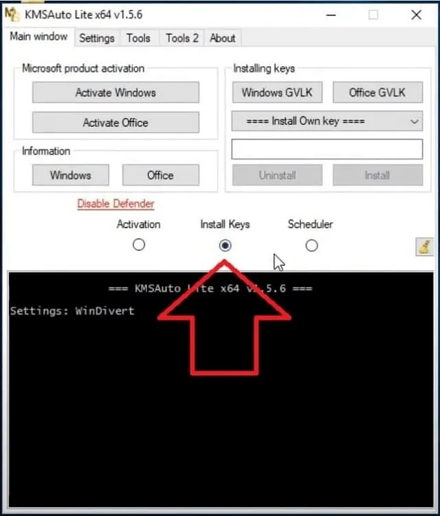 KMSAuto là gì? Cách tải và cài đặt KMSAuto chi tiết 7 Bấm chọn nút “Install Key”