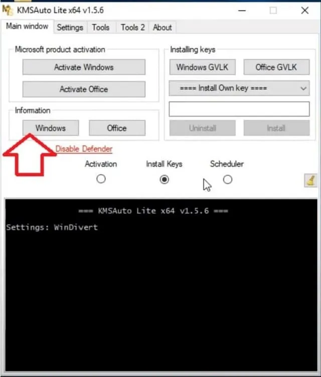KMSAuto là gì? Cách tải và cài đặt KMSAuto chi tiết 8 Bấm nút “Windows”