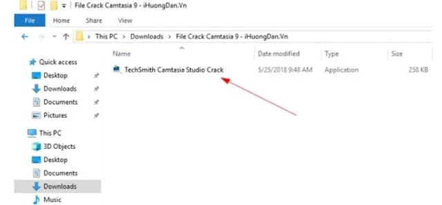Camtasia 9: Hướng dẫn tải và cài đặt bản full miễn phí 7 Bạn hãy nhấn vào File Crack Camtasia Studio 9 để tìm lại file đã giải nén