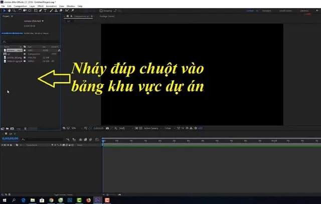 Hướng dẫn sử dụng After Effect đơn giản cho người mới 3 Cách mở file Footage