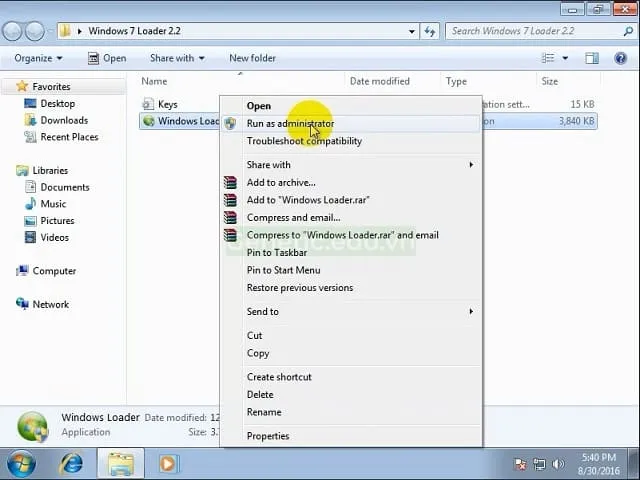 Hướng dẫn chi tiết các cách Crack Win 7 thành công 100% 11 Chạy file cài đặt