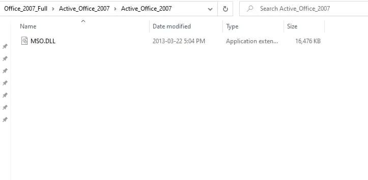 Chay file crack office 2007