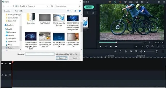 Hướng dẫn cách xuất video không có logo trong Filmora 9 cực dễ 4 Chèn ảnh vào video muốn xuất