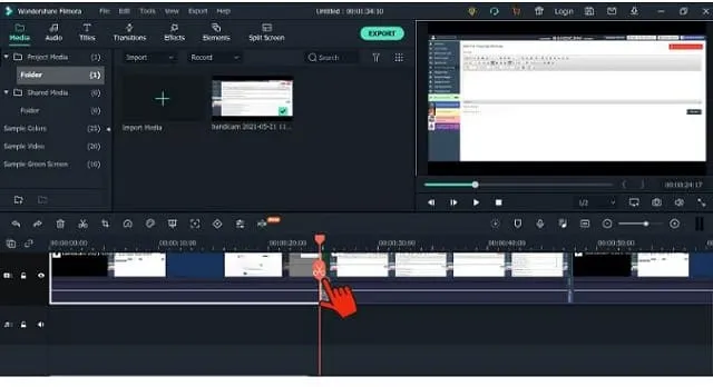 Hướng dẫn cách xuất video không có logo trong Filmora 9 cực dễ 3 Chỉnh sửa cắt video theo mong muốn