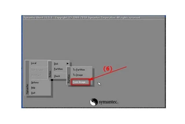 Tải Ghost Win 7 32/64bit Mới Nhất & Hướng Dẫn Chi Tiết 9 Chọn From Image trong Local