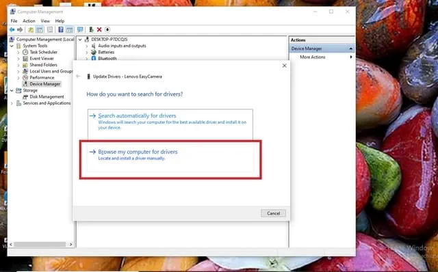 Cách cài và sử dụng Driver Easy đơn giản, chi tiết 17 Chọn dòng “Browse my computer for drivers”