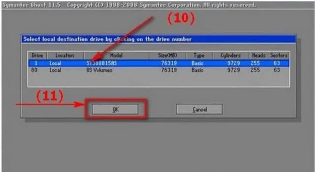 Tải Ghost Win 7 32/64bit Mới Nhất & Hướng Dẫn Chi Tiết 11 Chọn file Ghost và nhấn OK