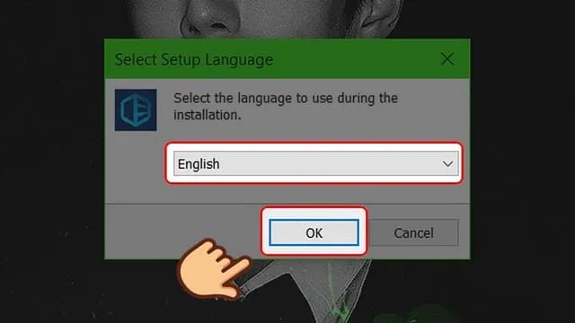 Cách cài và sử dụng Driver Easy đơn giản, chi tiết 5 Chọn ngôn ngữ và bấm “OK”