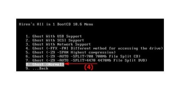 Tải Ghost Win 7 32/64bit Mới Nhất & Hướng Dẫn Chi Tiết 7 Click vào Ghost (Normal)