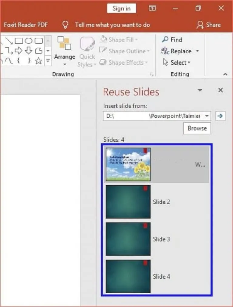 Hướng dẫn sửa lỗi không trình chiếu được slide Powerpoint 18 Danh sách các slide bị hỏng