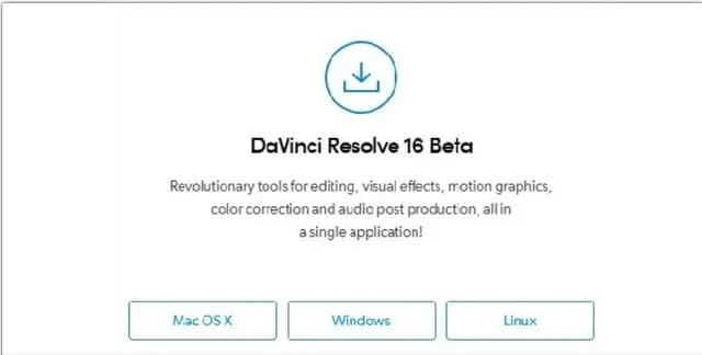 Hướng dẫn tải và cài Davinci Resolve miễn phí, siêu nhanh 3 Download phần mềm Davinci Resolve về máy tính