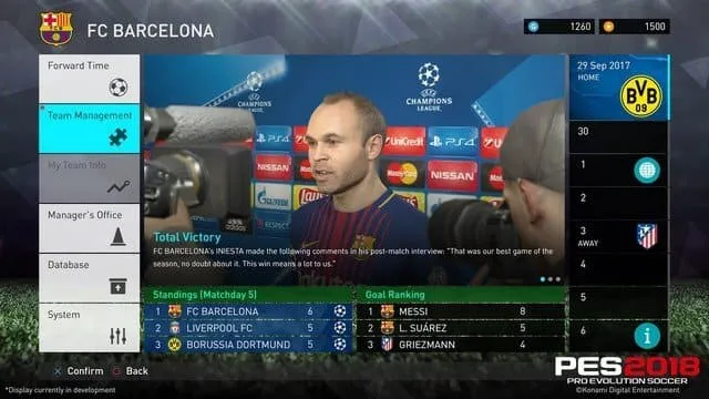 Game chơi Pes 2018 được thiết kế chỉnh chu, chân thực hơn nhiều