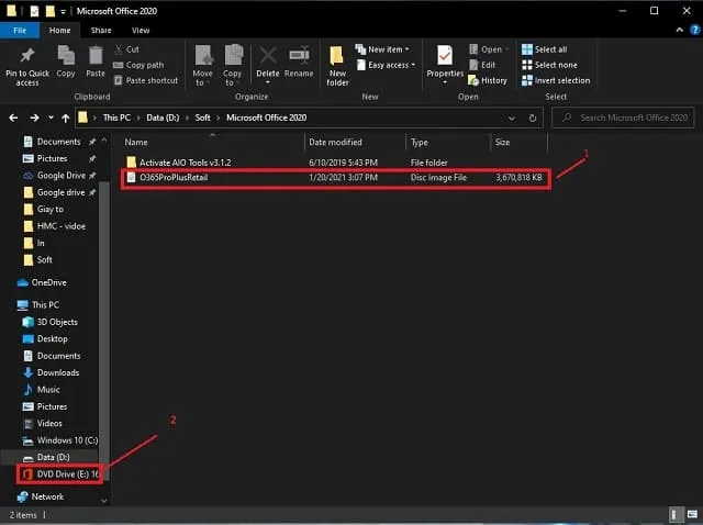Hướng dẫn tải và cài đặt phần mềm Office 2020 miễn phí 5 Giải nén file vừa tải về