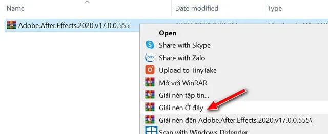 Link Tải After Effects 2020 Vĩnh Viễn -【Đã Test Thành Công】 4 Giải nén