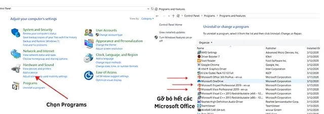 Hướng dẫn tải và cài đặt phần mềm Office 2020 miễn phí 4 Gỡ bỏ phiên bản cũ