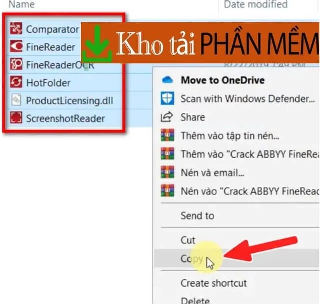 Hướng dẫn cài đặt Abbyy Finereader 15 hoàn toàn miễn phí 13 Hãy copy các file có trong thư mục này