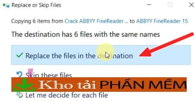 Hướng dẫn cài đặt Abbyy Finereader 15 hoàn toàn miễn phí 15 Hãy dán các file đã copy vào trong mục này và nhấn chọn như hình ở trên