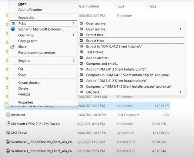 Cài đặt IDM Silent cực nhanh chỉ trong một nốt nhạc 3 Hãy giải nén file sau khi tải về.