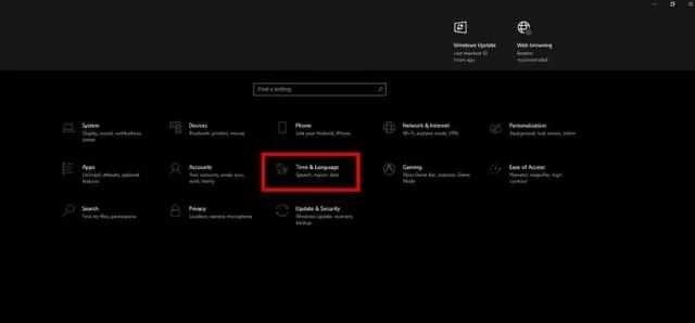 Hướng dẫn cài đặt eFootball Pes 2024 trên PC, IOS, Android 8 Hãy vào mục Setting sau đó chọn vào “Time & Language”