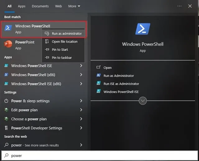 Hướng dẫn tải và cài đặt phần mềm Office 2020 miễn phí 9 Khởi chạy PowerShell bằng quyền Administrator cao nhất