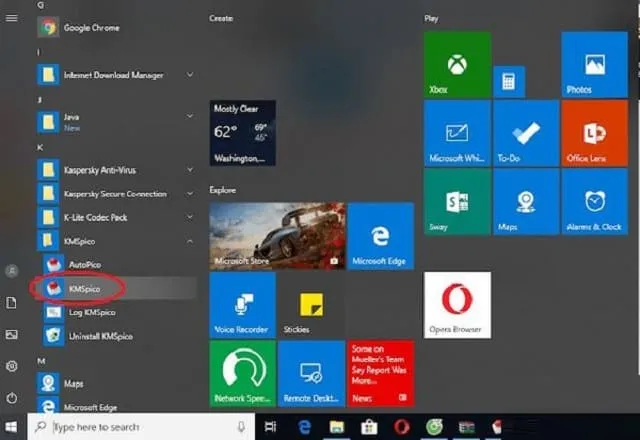 Hướng dẫn chi tiết các cách Crack Win 7 thành công 100% 4 Khởi động phần mềm KMSpico lên