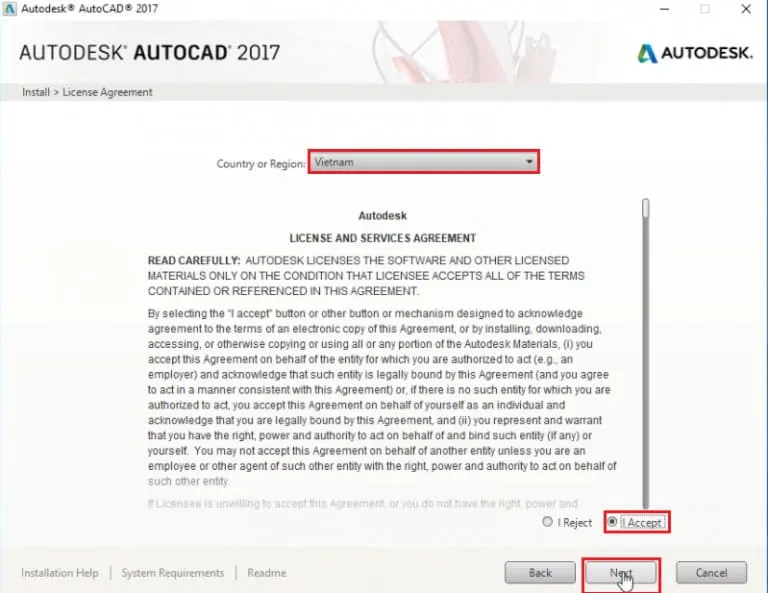 License Agreement Autocad 2017
