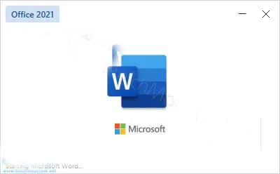 Chia sẻ link tải Office 2021 mới nhất - Link Google Drive 8 Giao diện khởi động của MS Office Word 2021