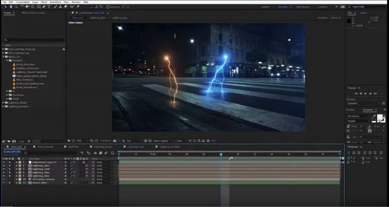 Hướng dẫn sử dụng After Effect đơn giản cho người mới 6 Một trong các hiệu ứng của phần mềm