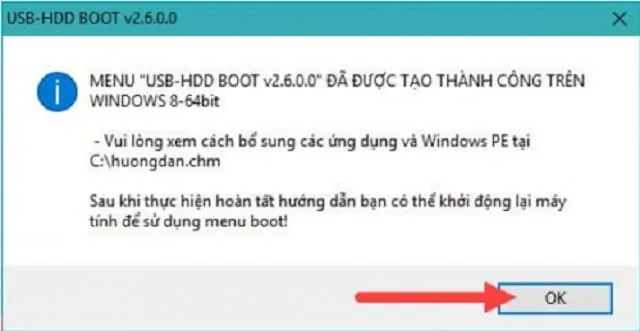 Chia sẻ 2 cách Ghost Win 10 cực đơn giản và hiệu quả 10 Nhấn OK khi thông báo mới xuất hiện