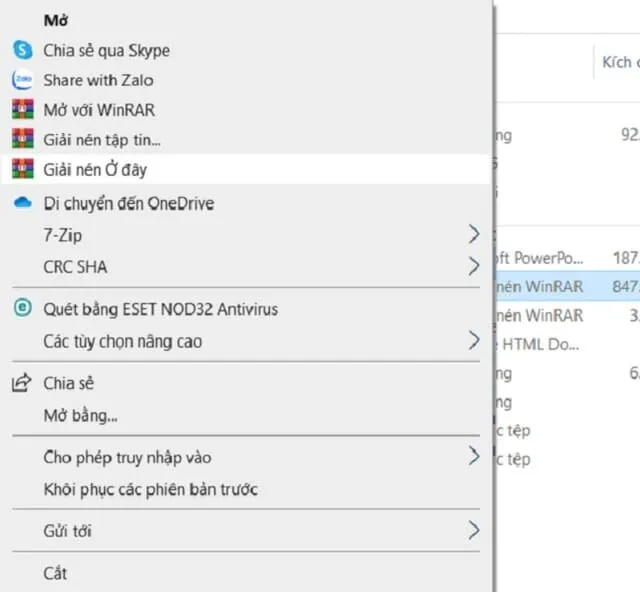 Camtasia 9: Hướng dẫn tải và cài đặt bản full miễn phí 3 Nhấn chọn Extract here để tiến hành giải nén dữ liệu