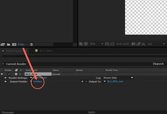 Tất tần tật về xuất file, xuất video trong After Effect 3 Nhấn chọn “Lossless”
