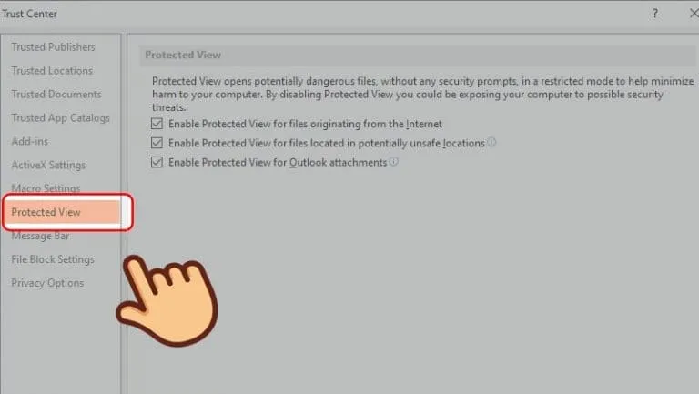 Hướng dẫn sửa lỗi không trình chiếu được slide Powerpoint 27 Nhấn vào Protected View