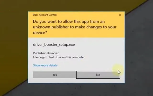 Driver Booster 9 Pro: Hướng dẫn cách tải và cài đặt phần mềm 6 Nhấn vào Yes