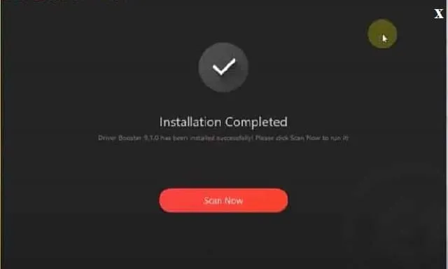 Driver Booster 9 Pro: Hướng dẫn cách tải và cài đặt phần mềm 9 Nhấn vào dấu X