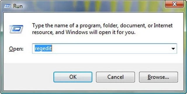 Cách gỡ mathtype trong word 2010 nhanh chi tiết nhất! 8 Nhập Regedit và bấm xác OK trong cửa sổ Run