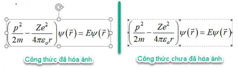 Cách khắc phục lỗi công thức MathType tự động chuyển thành ảnh 5 Quan sát đường viền bao