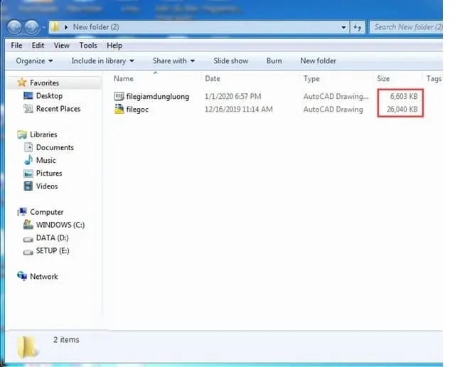 Tổng Hợp 4 Cách Giảm Dung Lượng File CAD Hiệu Quả 2024 10 So sánh và kiểm tra dung lượng